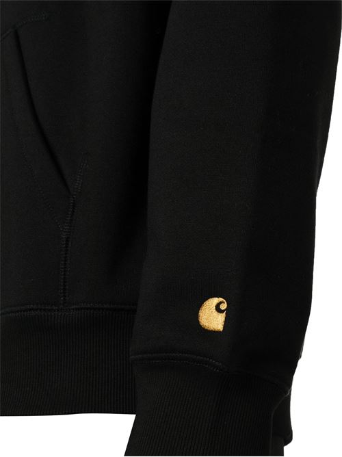 Hooded Chase Sweatshirt Carhartt WIP | I03366100FXXBLACK/GOLD